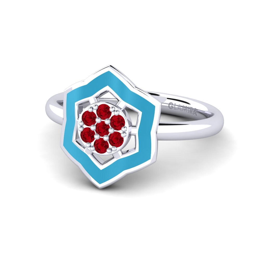 Red Zirconia Ring Amenoncourt