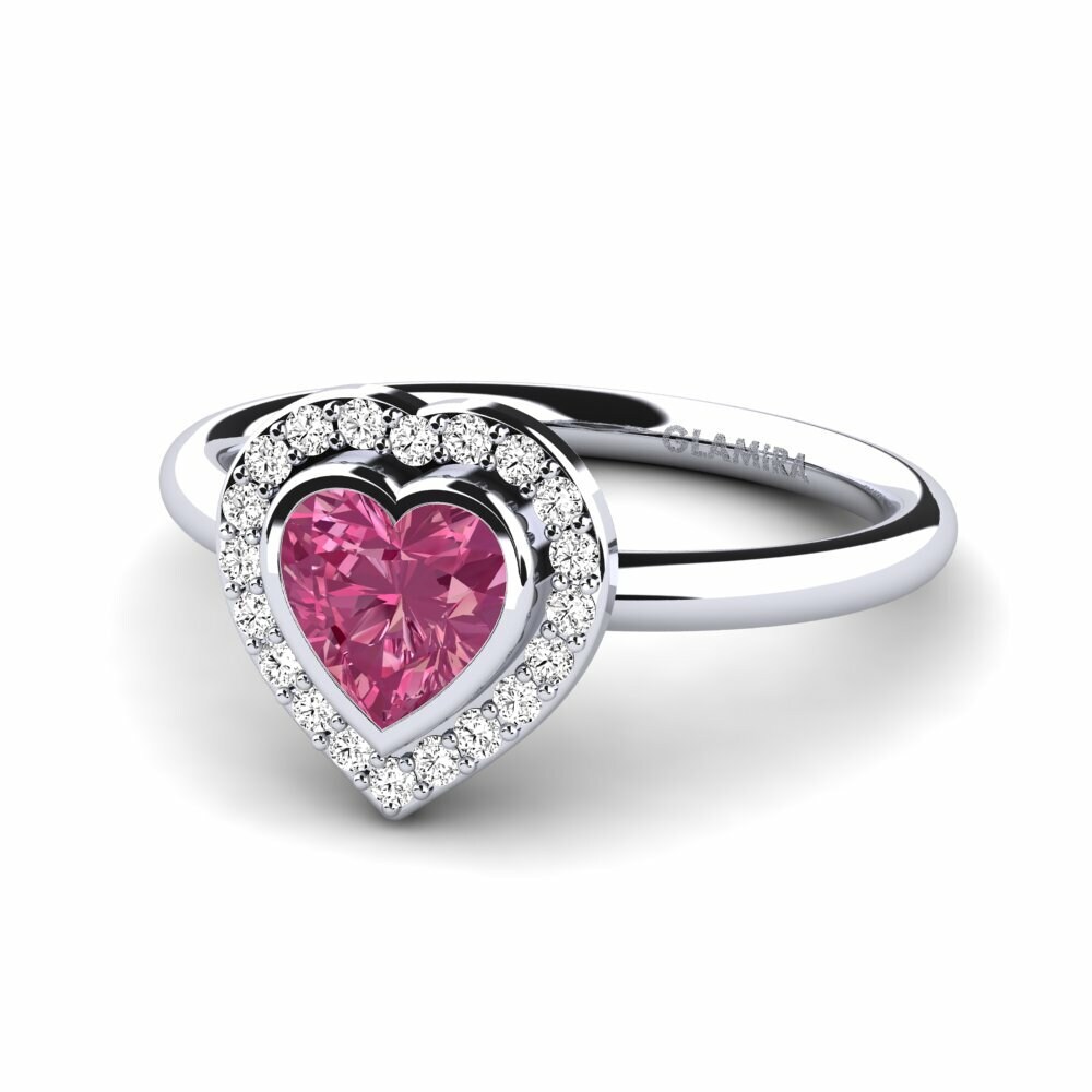 Turmalina rosa Anillo de Mujer Amery