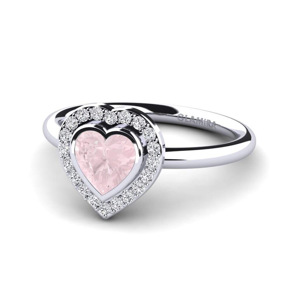 Rose Quartz Women's Ring Amery