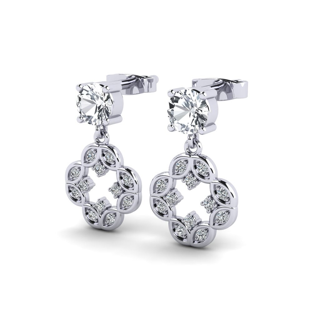 White Zircon Women's Earring Ameublir