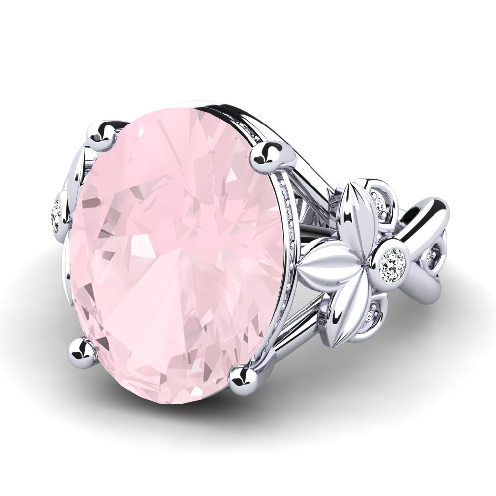 Cuarzo rosa Anillo Ami