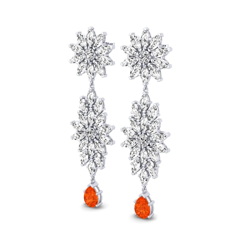 Fire-Opal Women's Earring Amigo