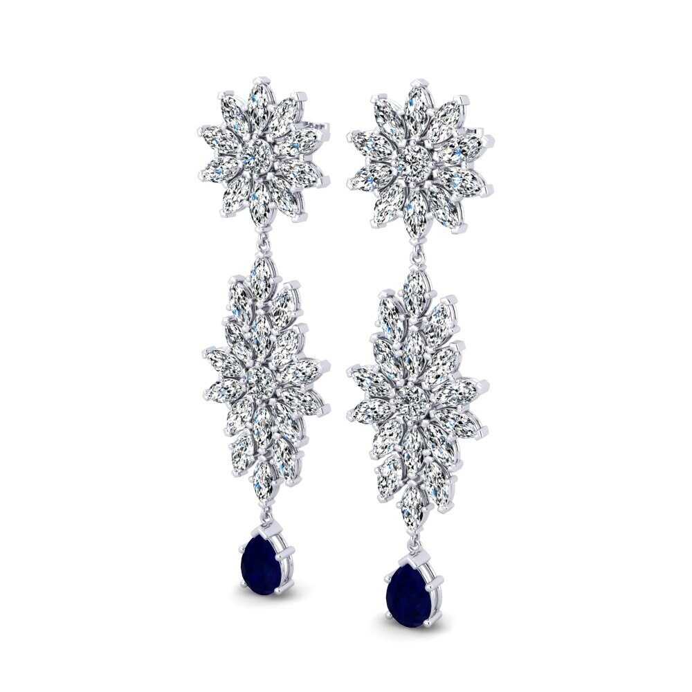 Saphir Boucle d'oreille femme Amigo