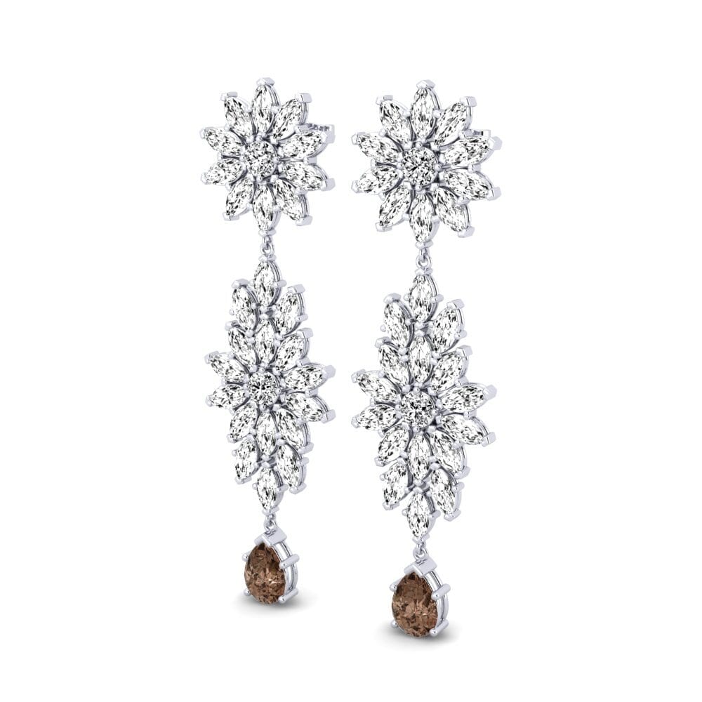 Quartz Fumé Boucle d'oreille femme Amigo