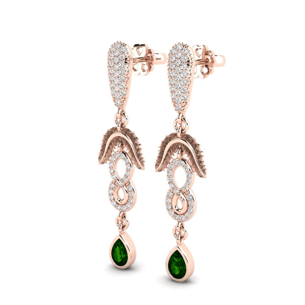 Green Tourmaline Women's Earring Amonavis