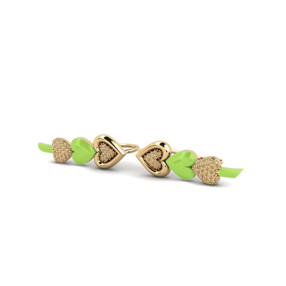 Diamante Marrón Pendiente de mujer Amorelife
