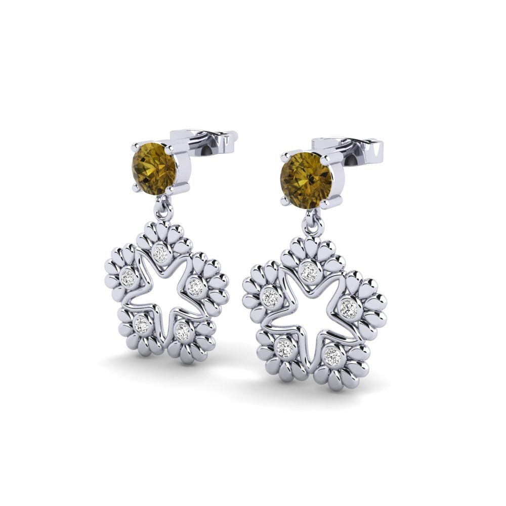 Brown Zircon Women's Earring Amovible