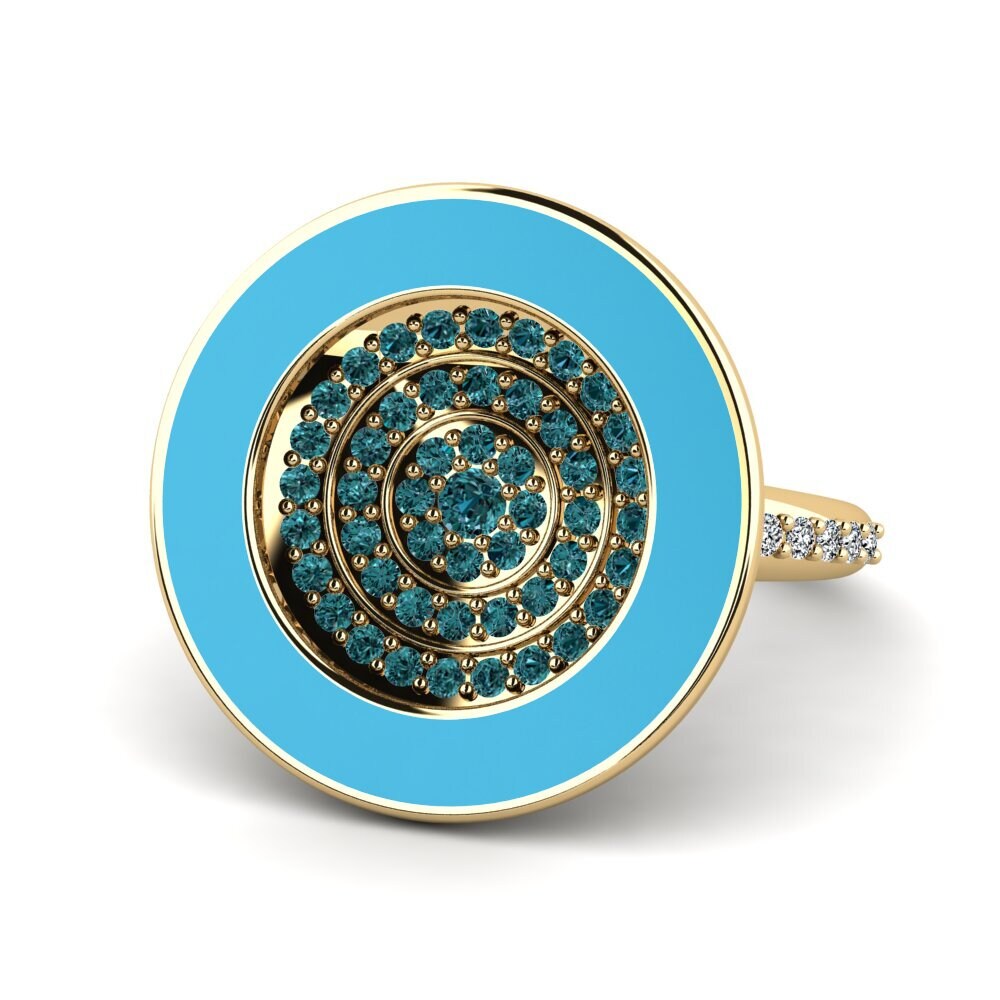 Blauer Diamant Ring Amutat