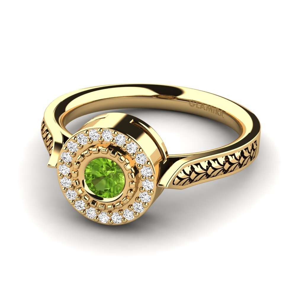 Peridot Engagement Ring Anajulia