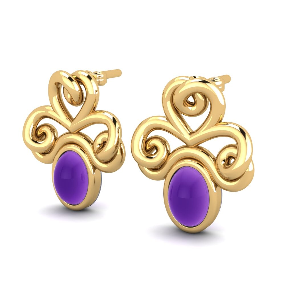 18ct Yellow Gold Women's Earring Anbessa