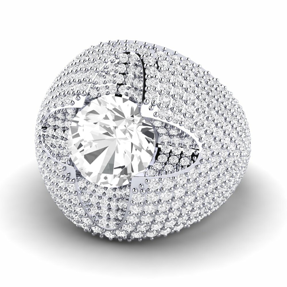 White sapphire Ring Andin