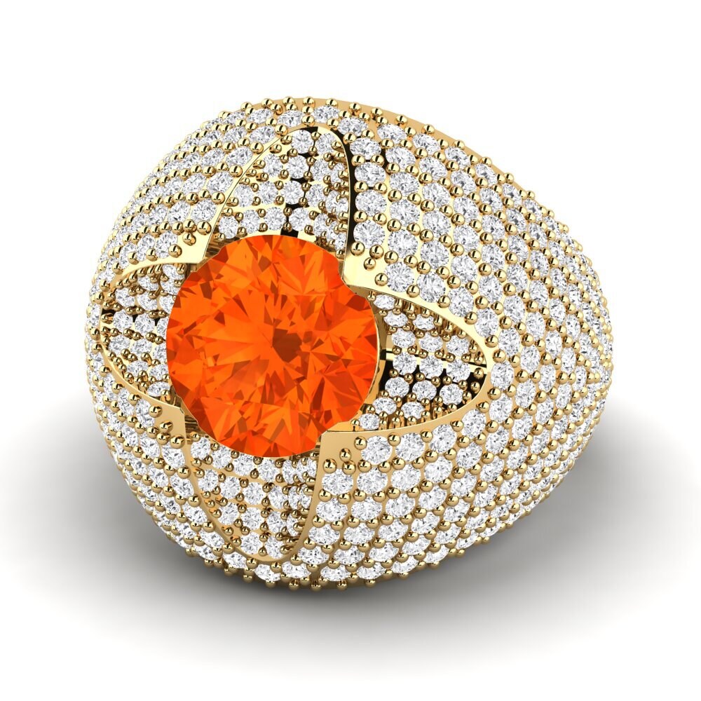 9k Oro Amarillo Anillo Andin