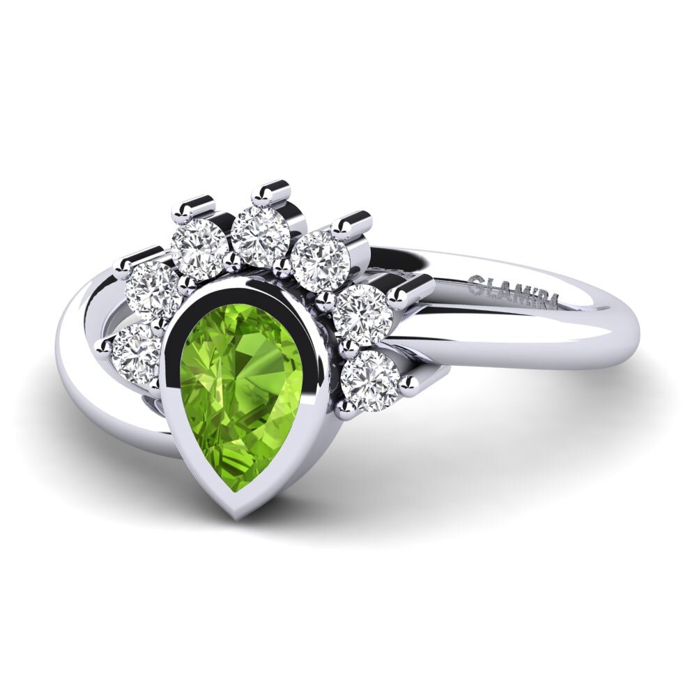 Peridot Engagement Ring Andolina