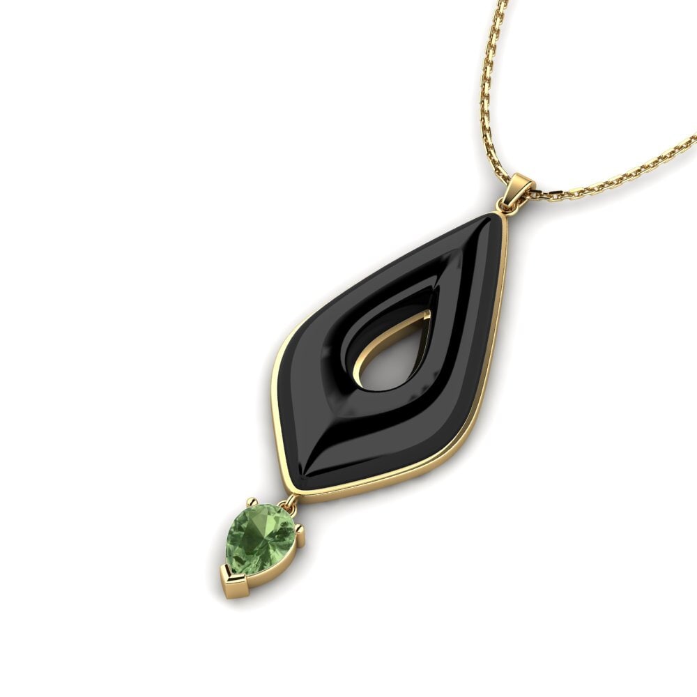Zafiro Verde Colgante de Mujer Andreas