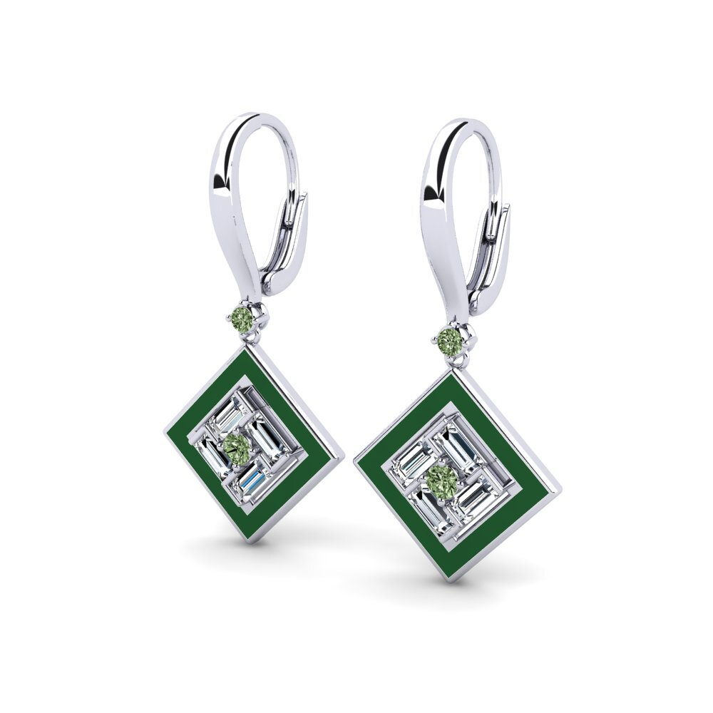 Diamante Verde Pendiente de mujer Androm