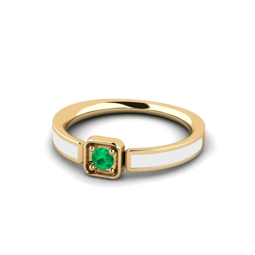 Gelbgold 585 Verlobungsring Andromaca