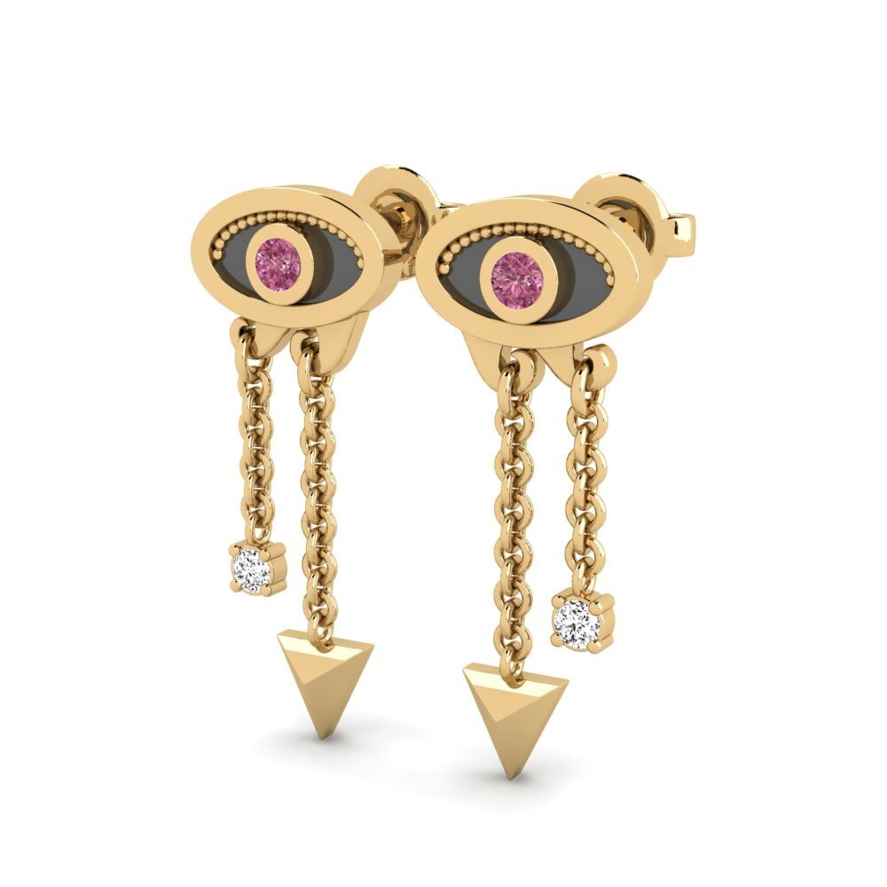 Granate Rhodolite Pendiente de mujer Anemos