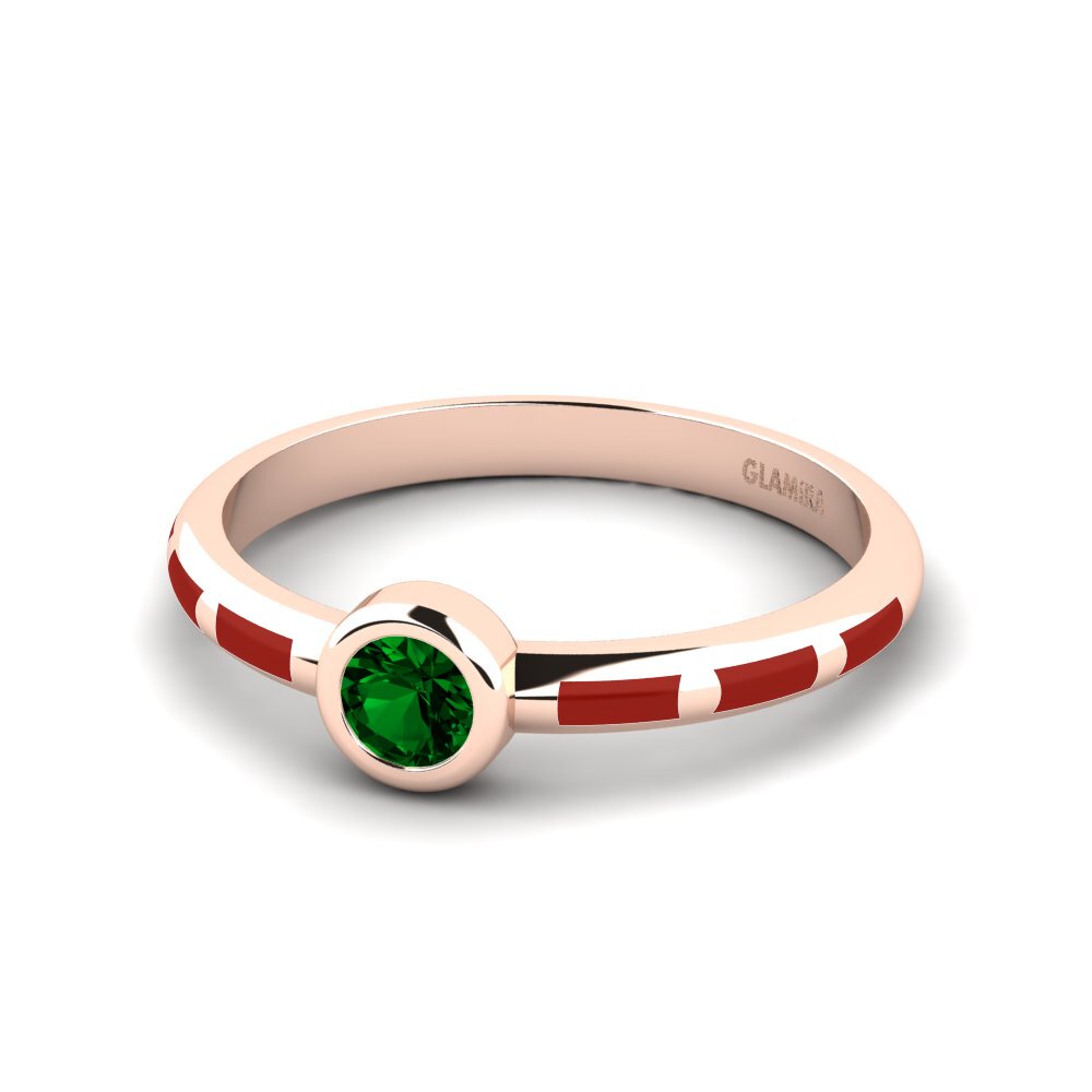 Grüner Zirkonia Ring Aneous