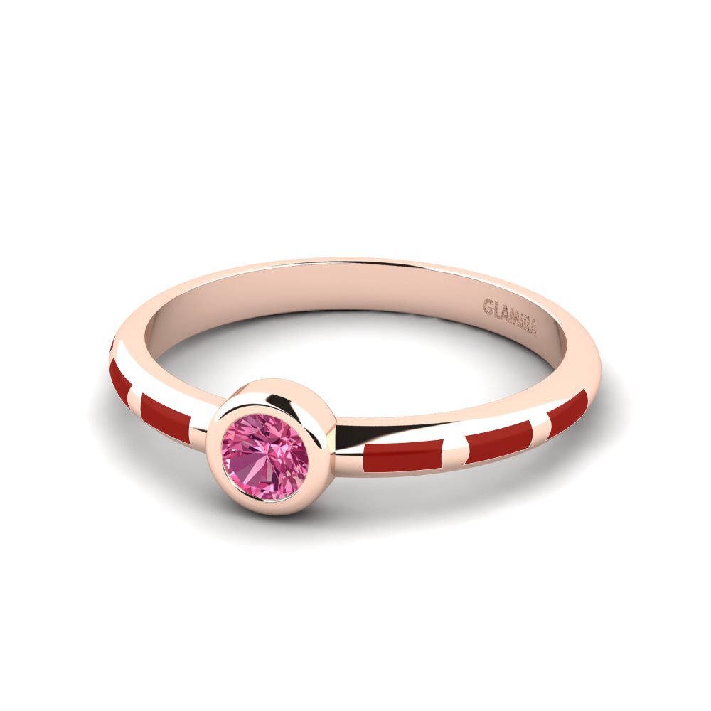 Rosa Turmalin Ring Aneous