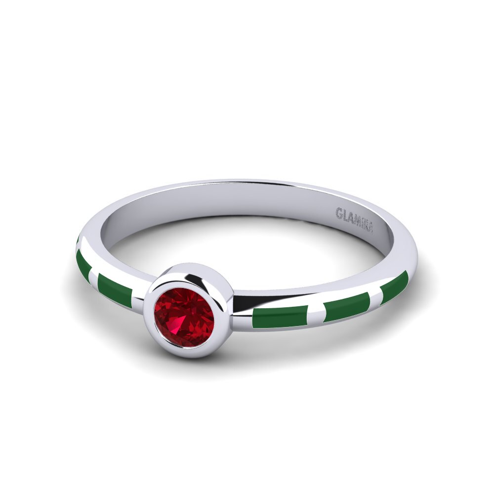 Zircone Rosso Anello Aneous