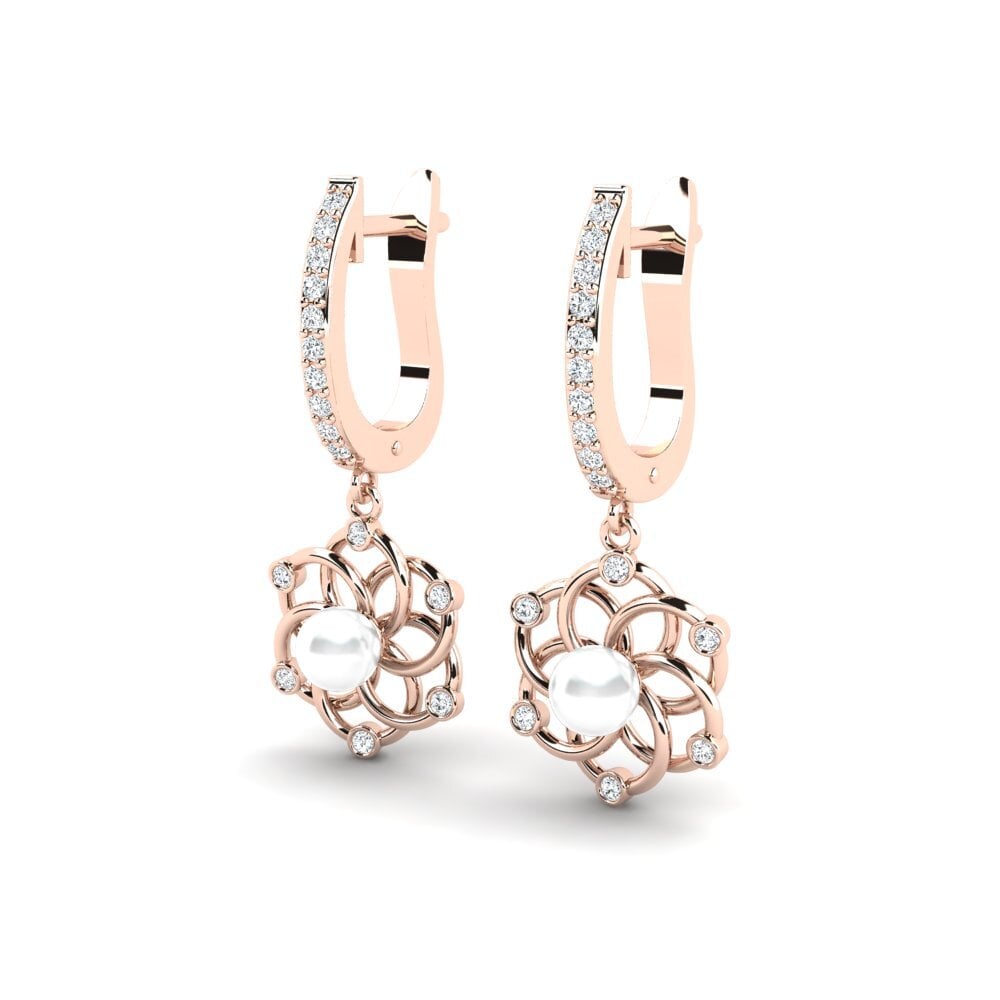 14ct Rose Gold Women's Earring Anerav