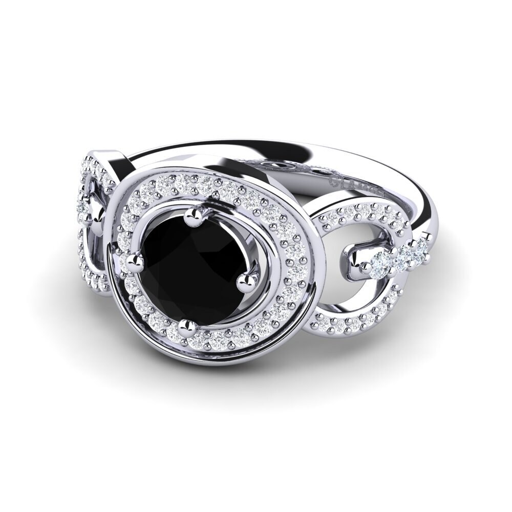 Black Diamond Engagement Ring Anfisa
