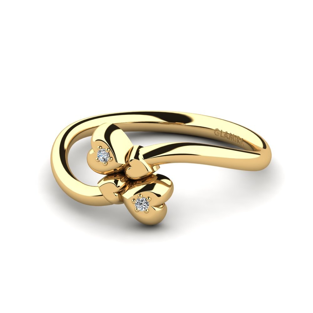 Oro Giallo 750 Anello Ange