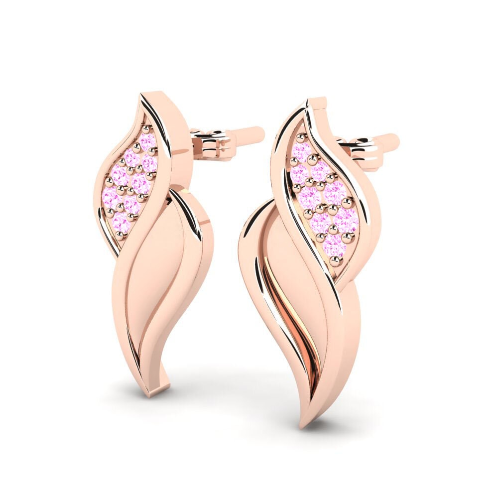 Pink Sapphire Women's Earring Angelito