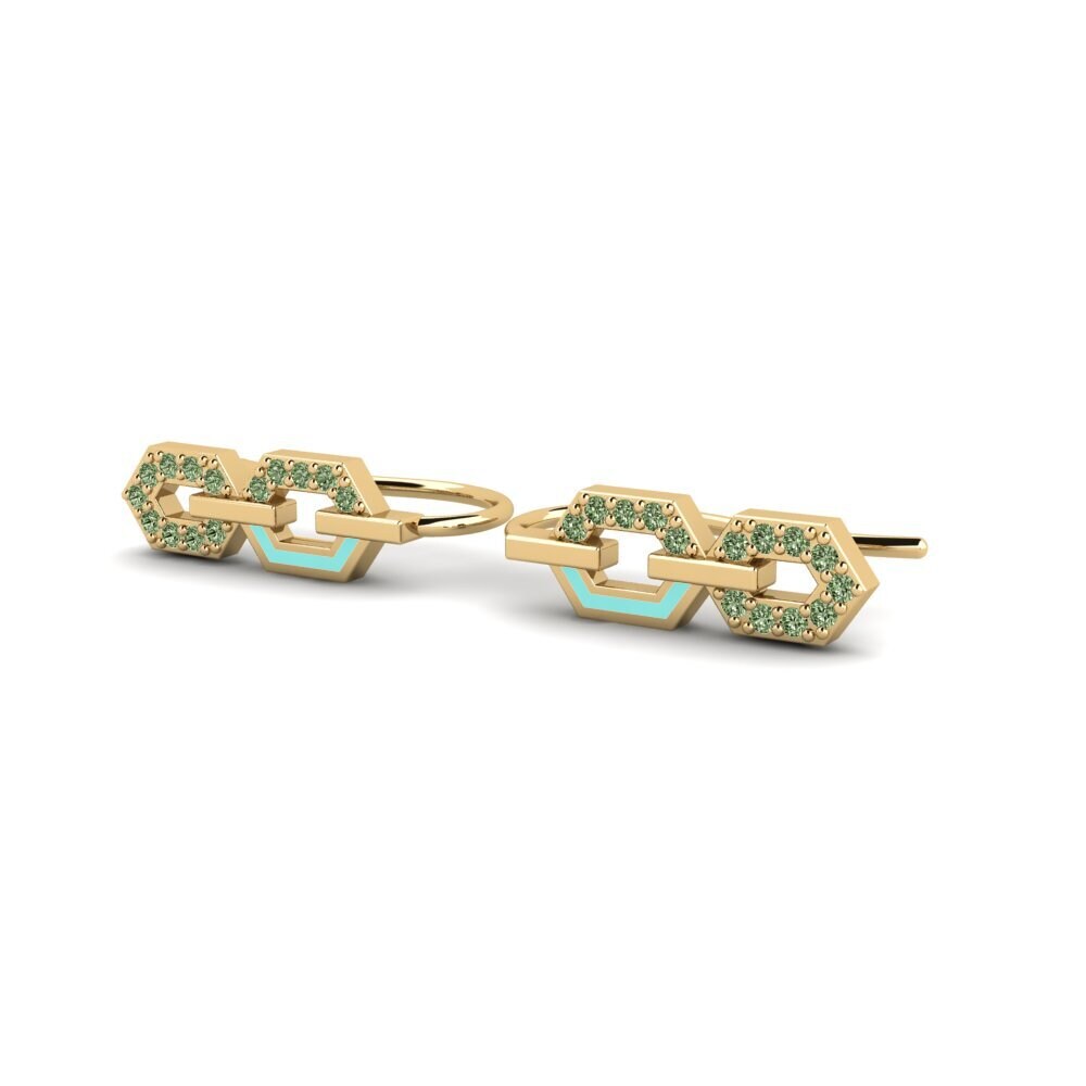 Diamante Verde Pendiente de mujer Angelonia