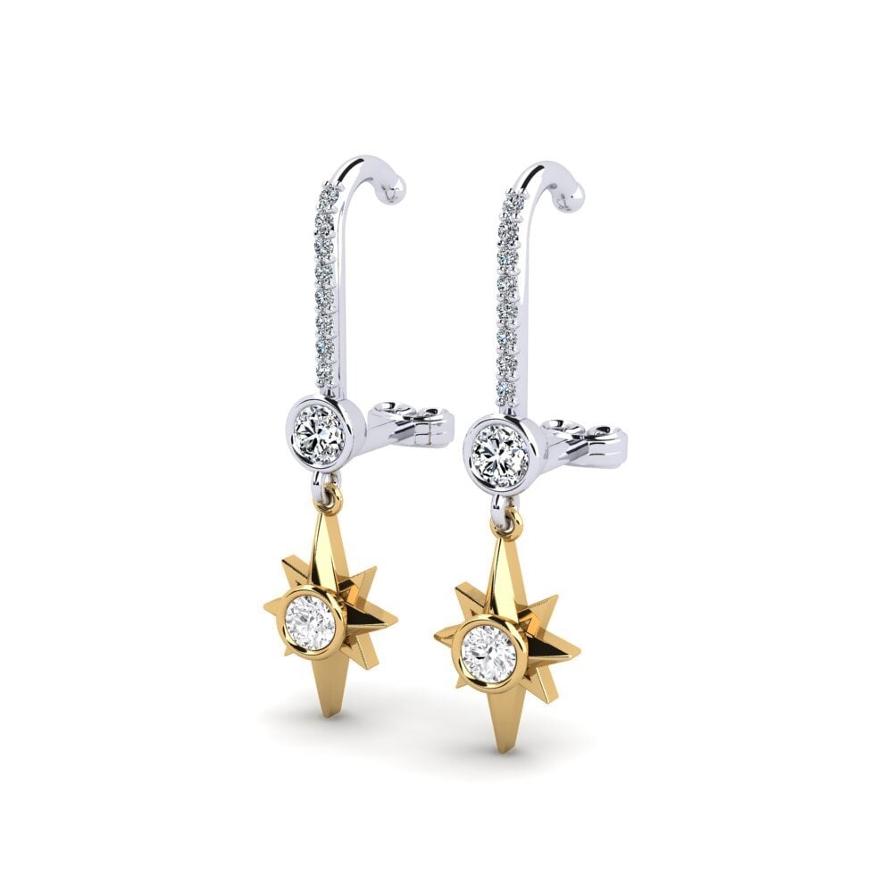 Vàng Trắng-Vàng 18K Bông tai nữ Angetenar