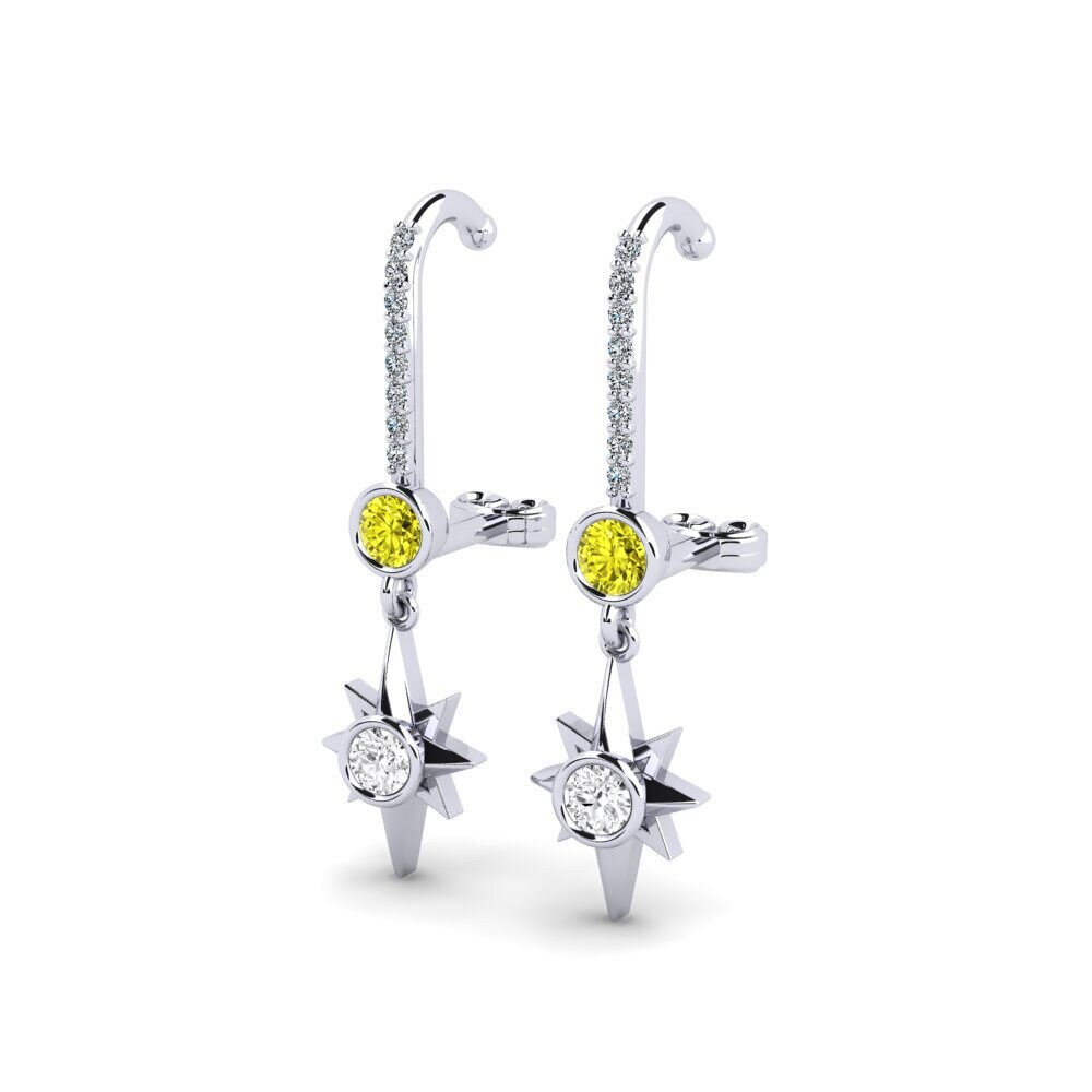 Yellow Diamond Women's Earring Angetenar