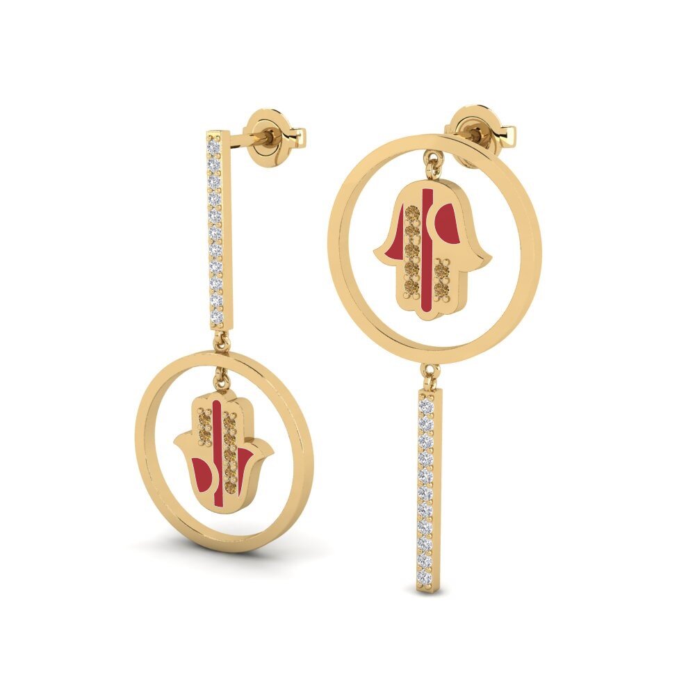 Brown Diamond Women's Earring Angst