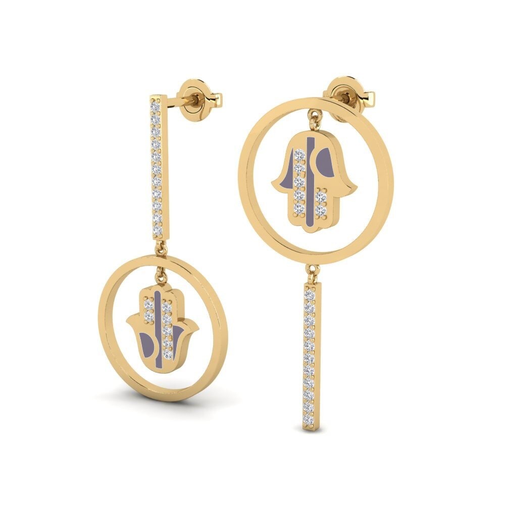 Berlian Anting-anting wanita Angst