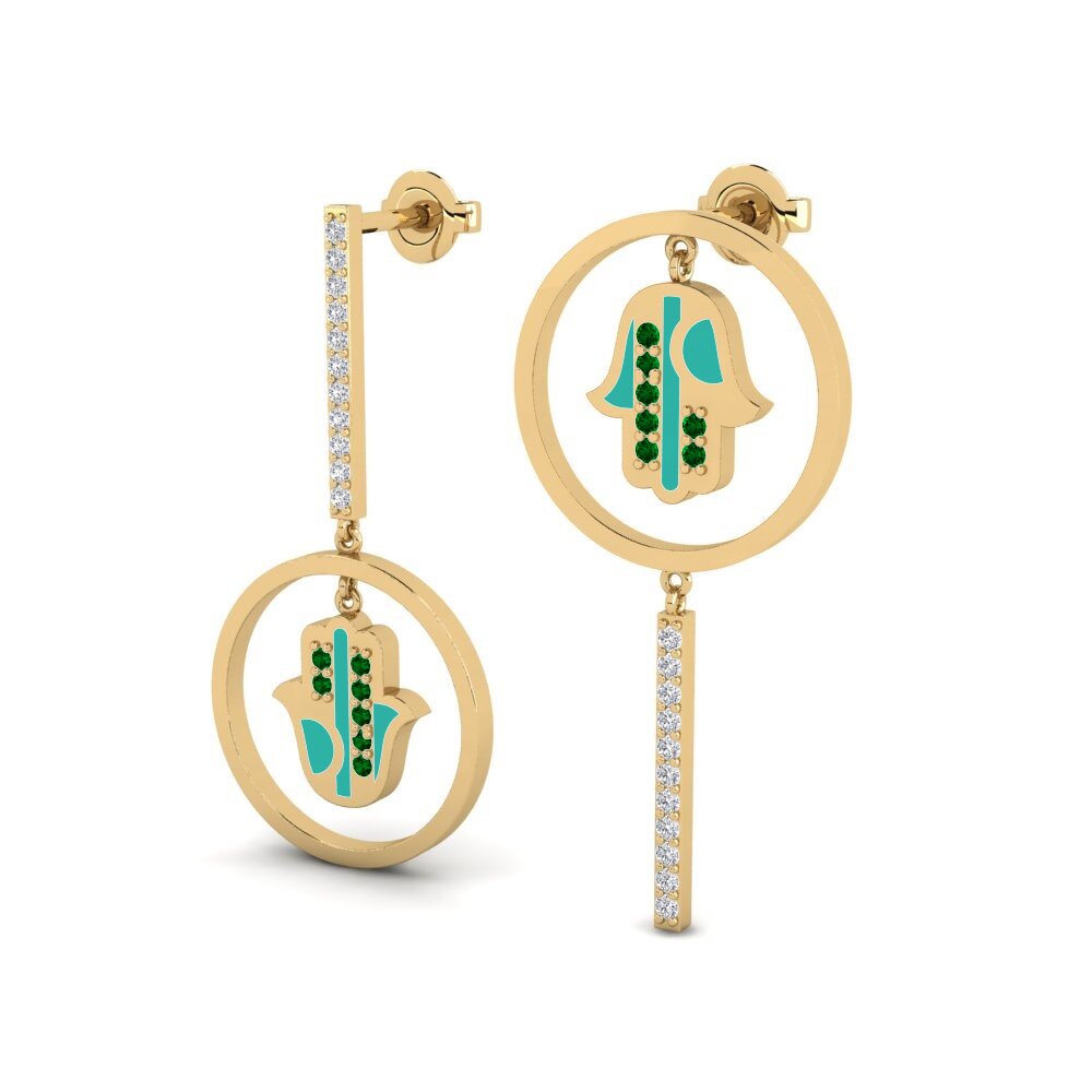 Zircone Vert Boucle d'oreille femme Angst