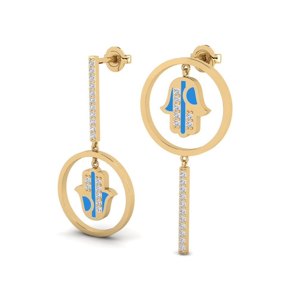 14ct Yellow Gold Women's Earring Angst