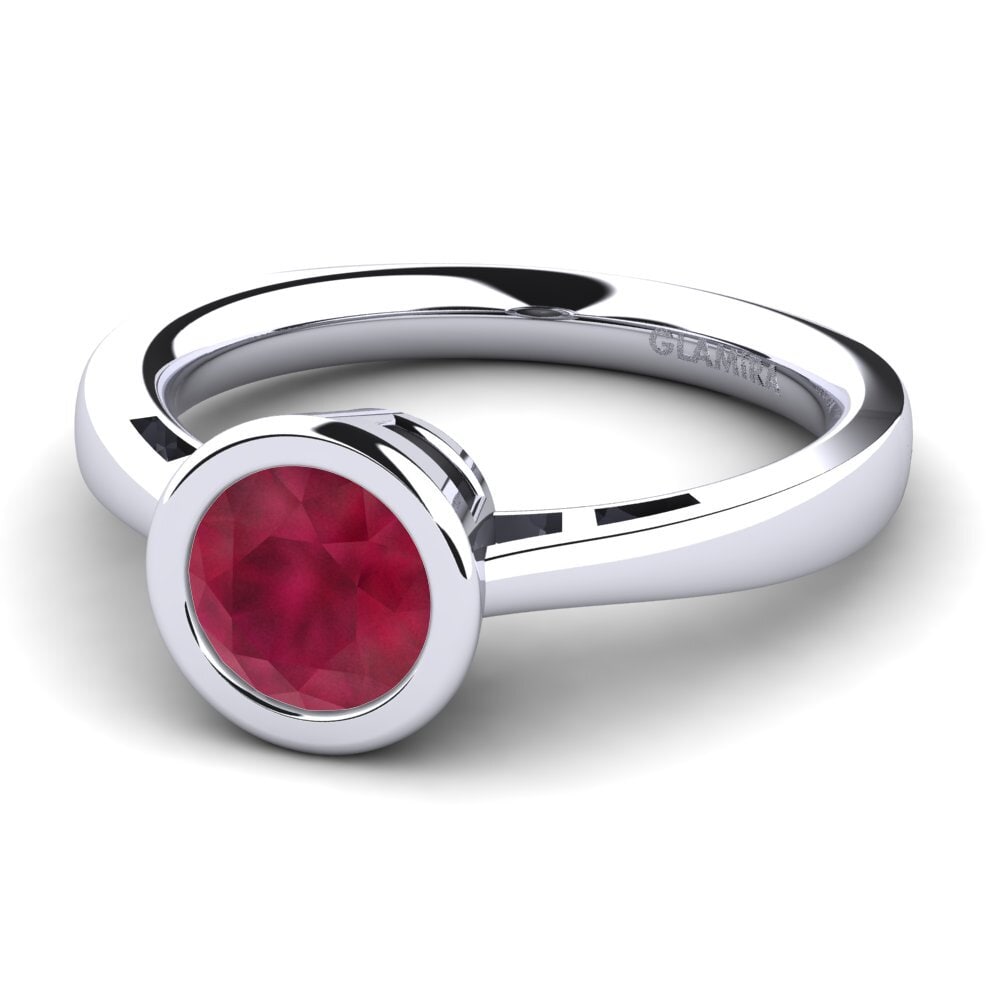 Rubí Anillo de compromiso Anielo