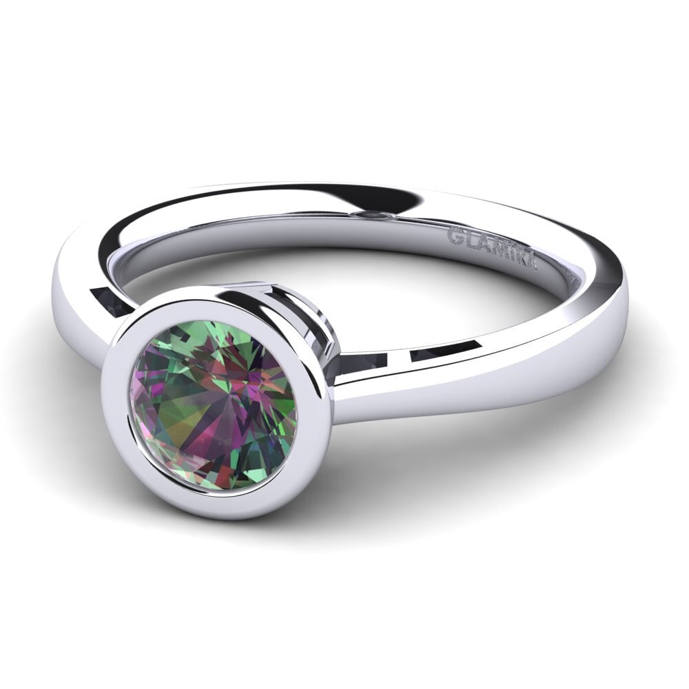 Mystic Topaz Engagement Ring Anielo