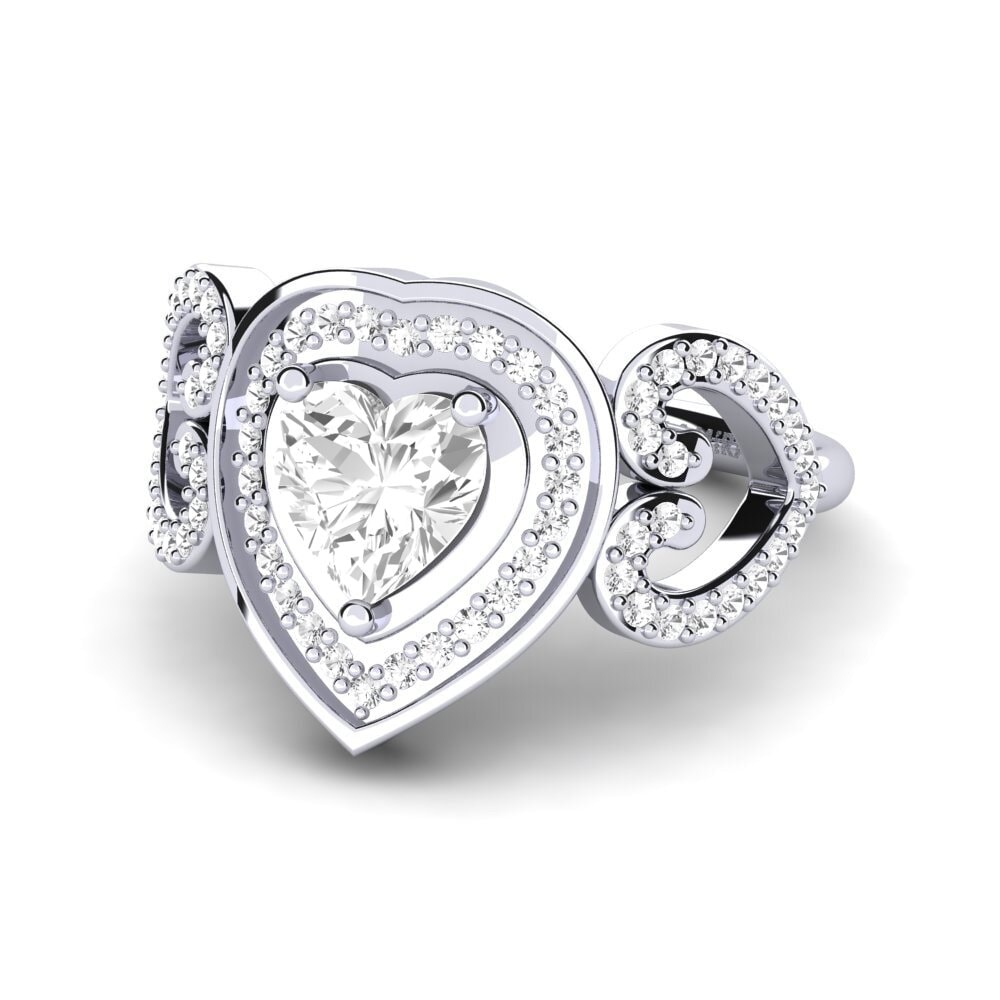 Zaffiro Bianco Anello Anisah