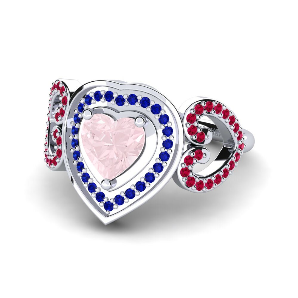 Cuarzo rosa Anillo Anisah