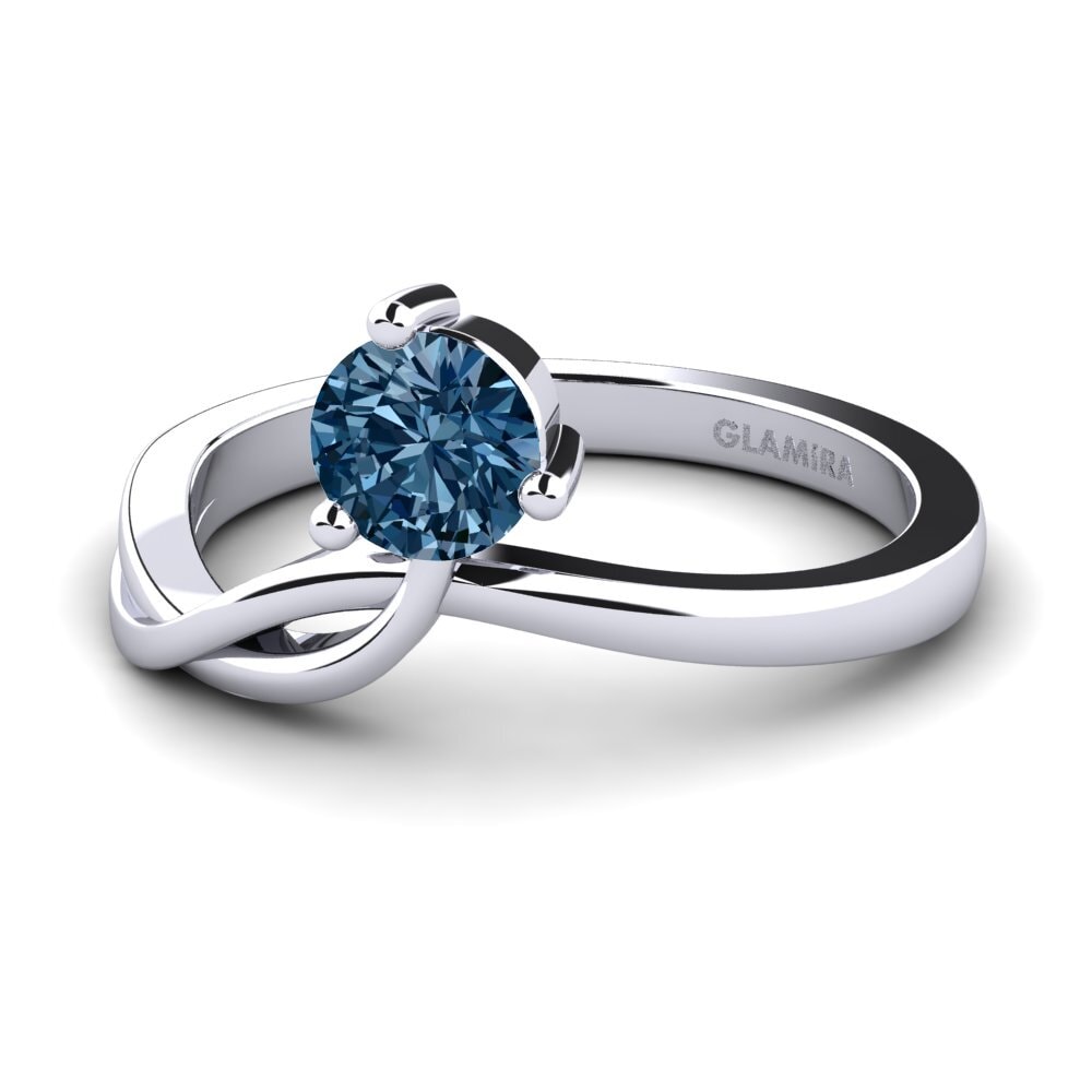 Blue Diamond Engagement Ring Anissa 0.5 crt