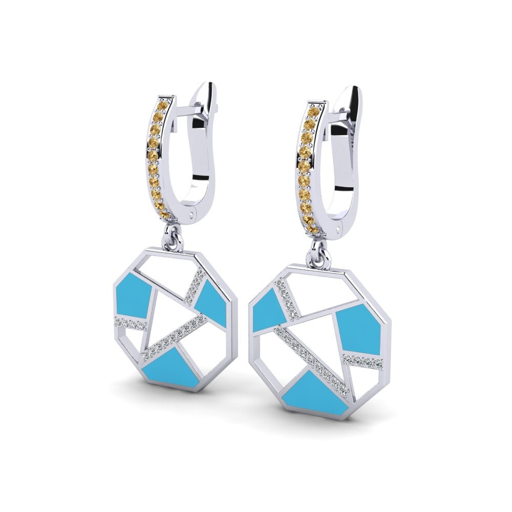 Diamante Marrón Pendiente de mujer Anixi
