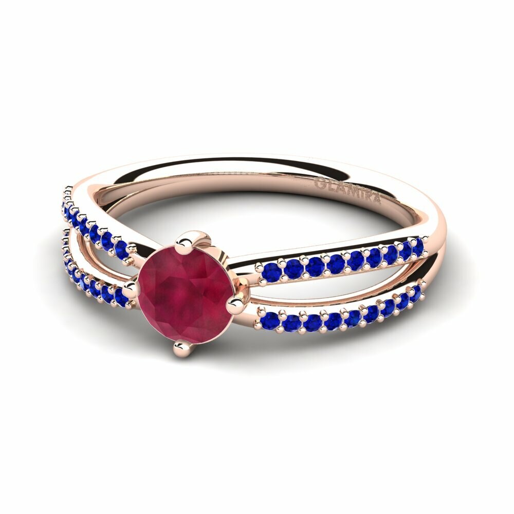 Rubí Anillo de compromiso Aniyalise