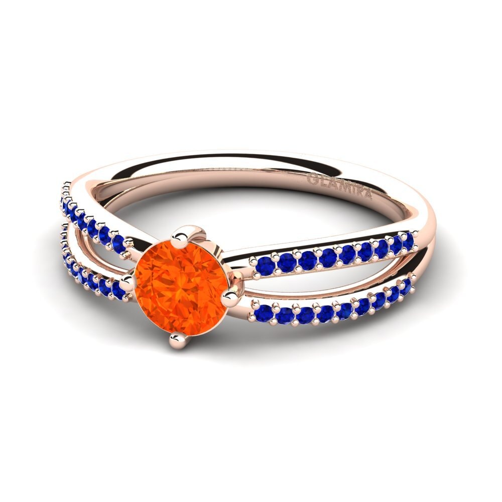 Fire-Opal Engagement Ring Aniyalise