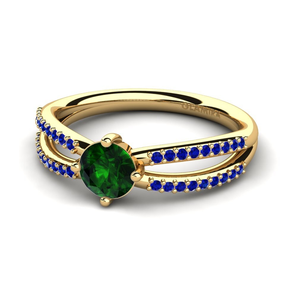 14k Yellow Gold Engagement Ring Aniyalise