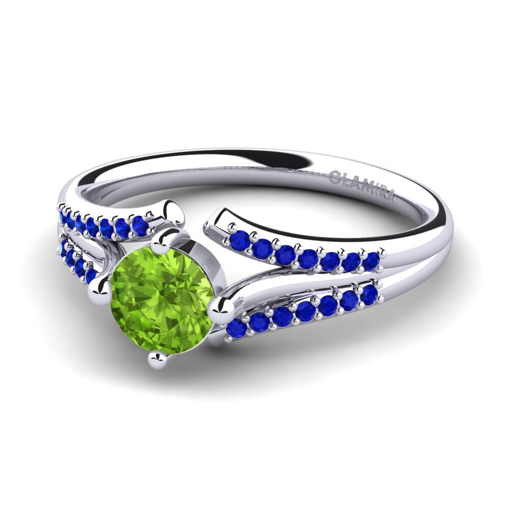 Peridot Engagement Ring Anjeliett