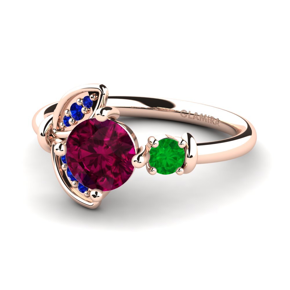 Rhodolite Garnet Ring Anmolika