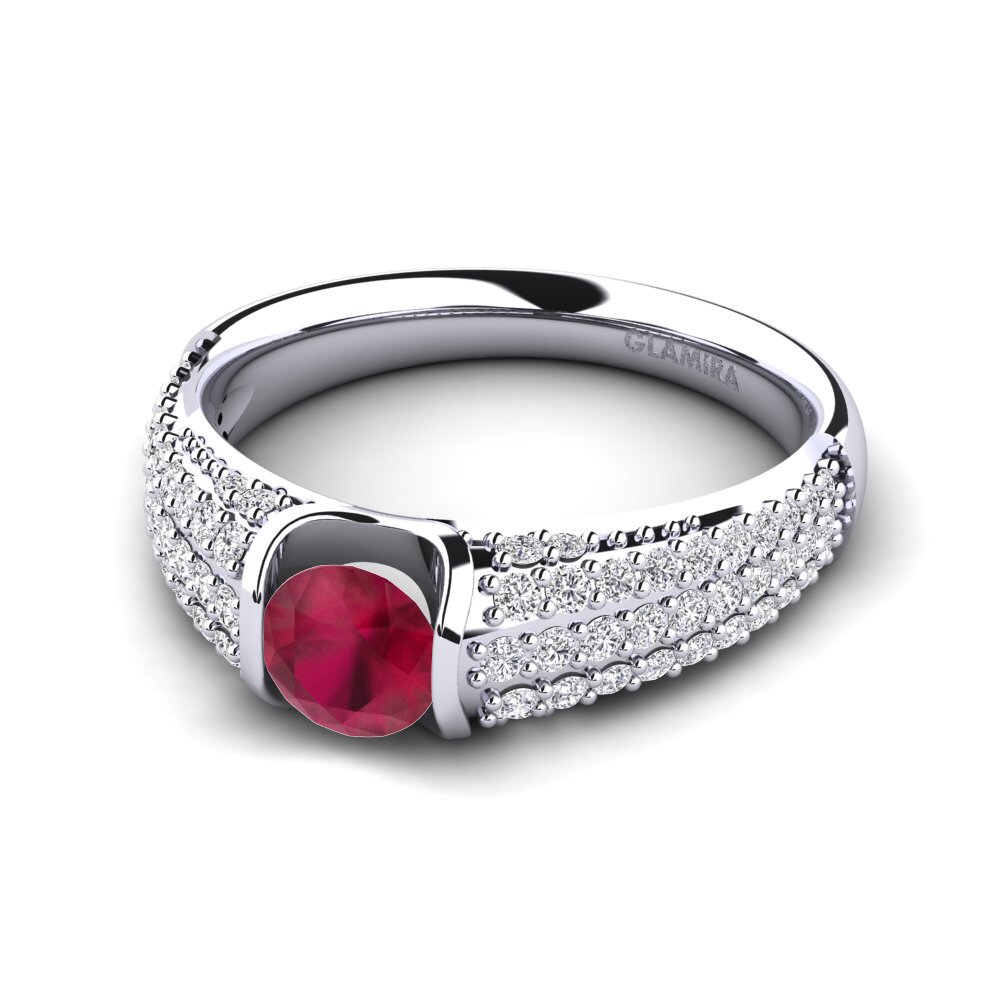 Rubí Anillo de compromiso Annecy