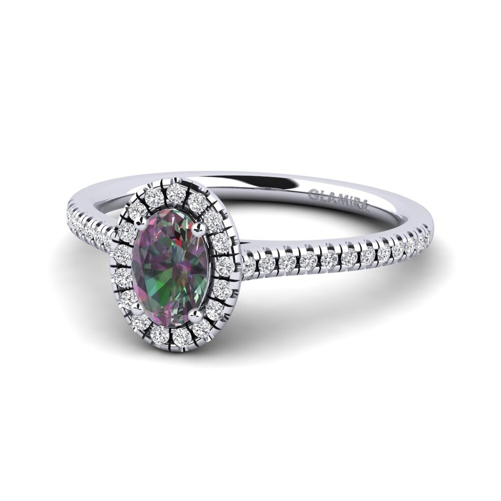 Mystic Topaz Engagement Ring Anni
