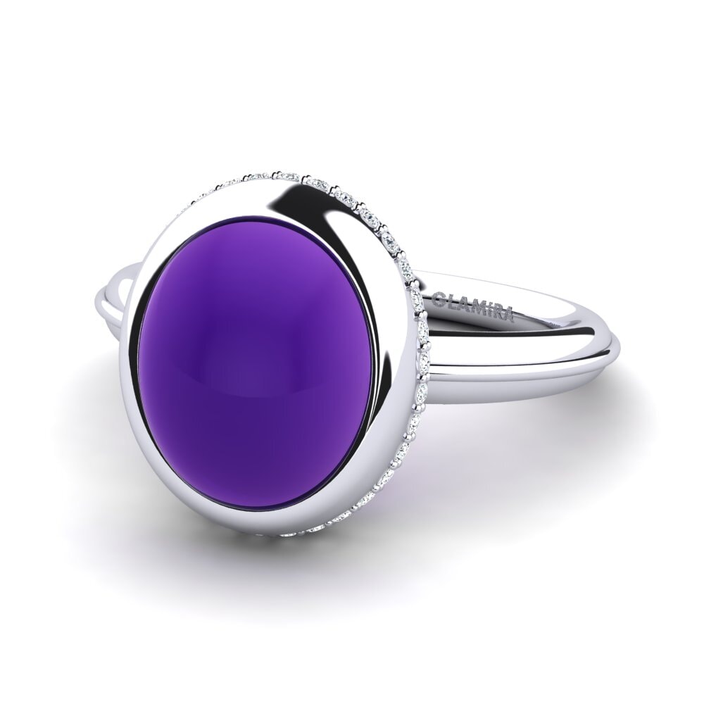 Cabochon Ametista Anel Annicetta