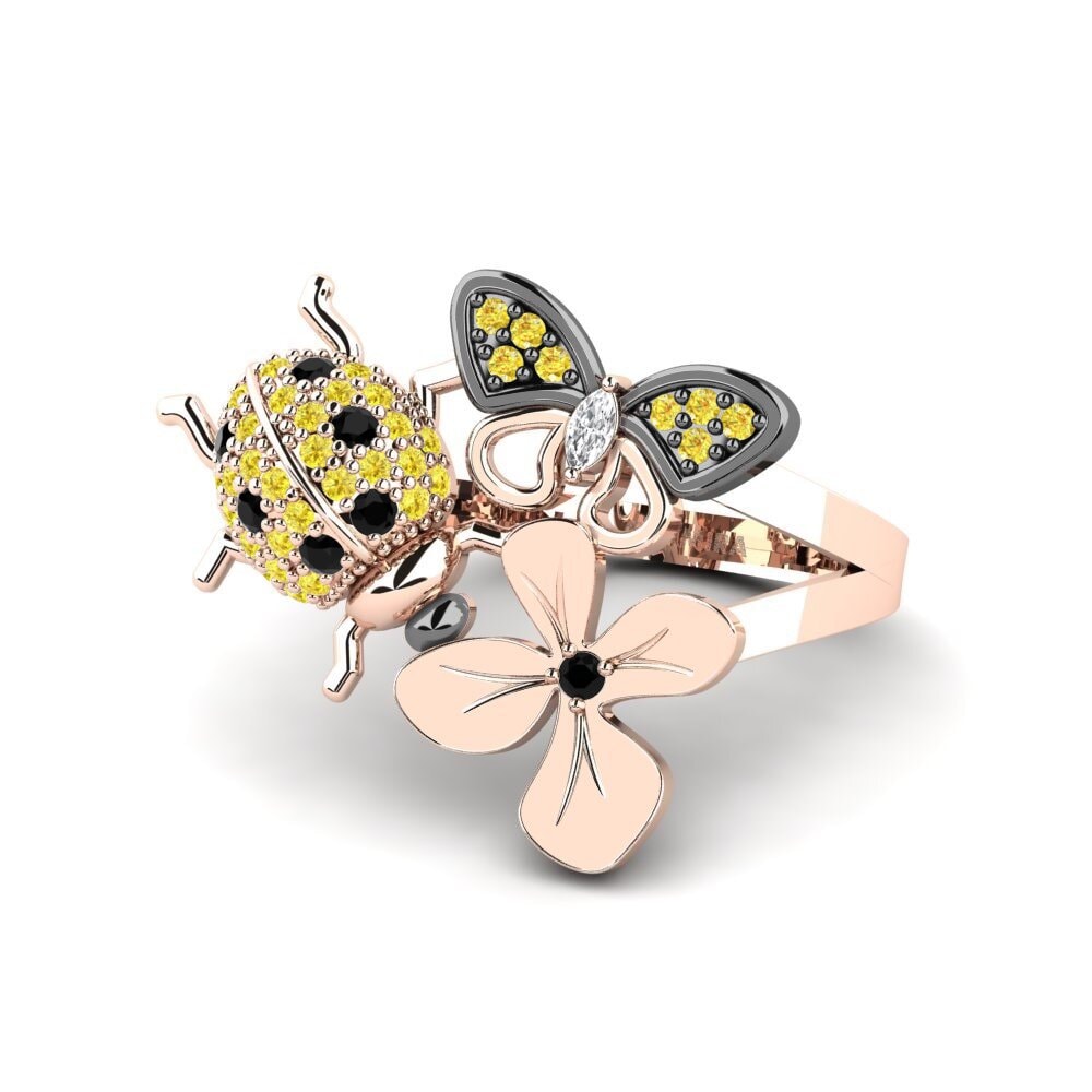 Zafiro amarillo Anillo Annigne